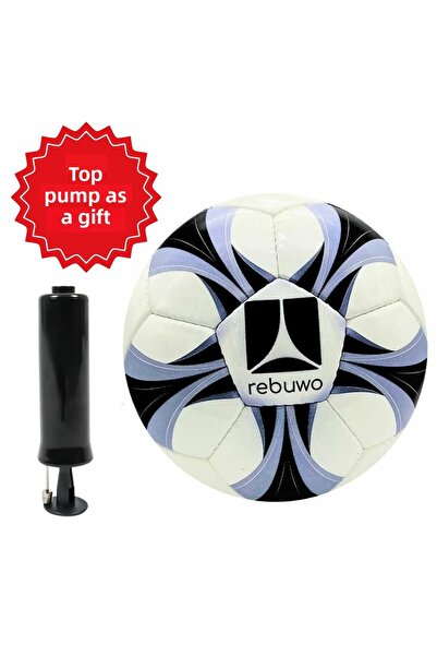 Rebuwo كرة قدم مخيطة يدويًا مقاس 3 كرة قدم ذات أرضية صلبة