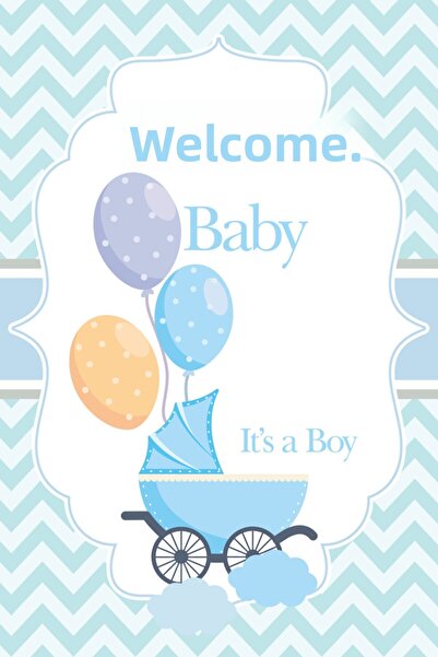 TELLGRAF REKLAM HİZMETLERİ بطاقة تهنئة بالمولود الجديد (10x15 سم. مع 9 أظرف)