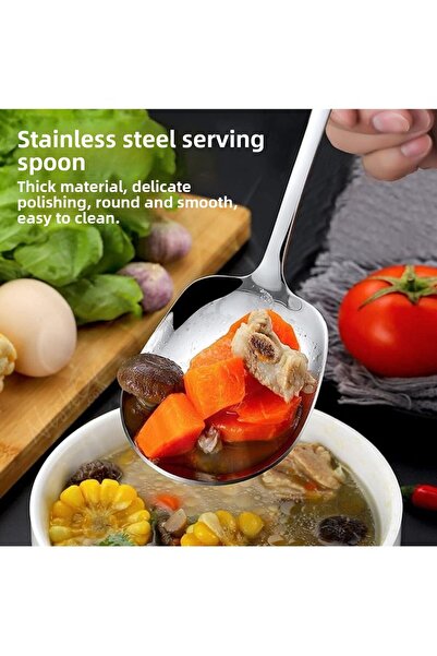 EcoVibe 1 Piece Steel Presentation Serving Spoon Stainless Steel