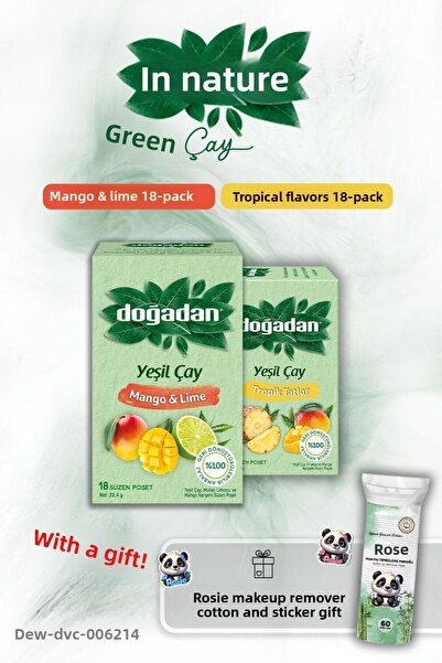 Doğadan Tropical Flavors and Mango Lime 18-Pack and Rosie Cotton