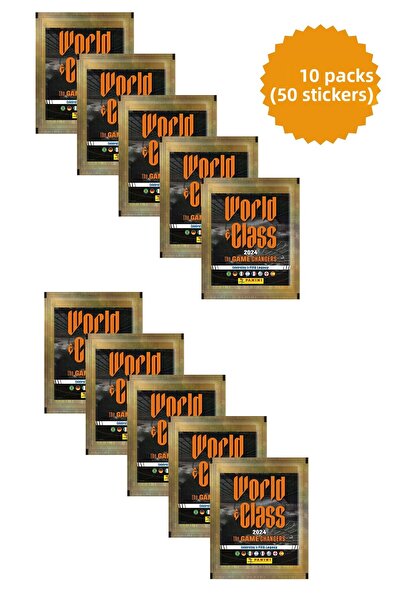 Toyika Licensed World Class 2024 Collection 10 Pack (50 Stickers) Sticker