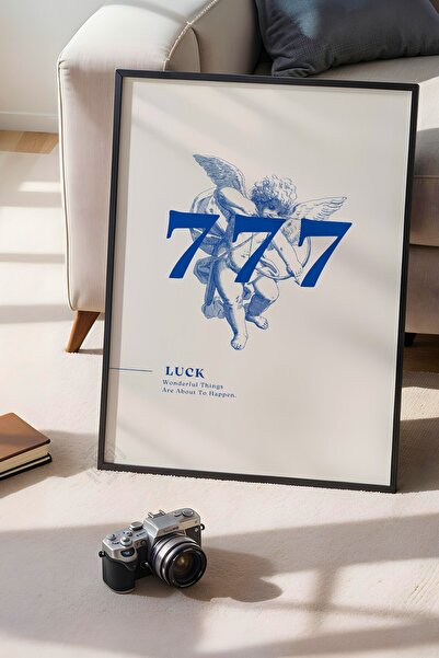 Basquiart Αφίσα της σειράς Lucky You με μαύρο πλαίσιο, διακοσμητικό τοίχου με...