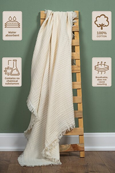 Lamonde 100X110 cm 4 Layer 100% Cotton Children's Muslin Blanket