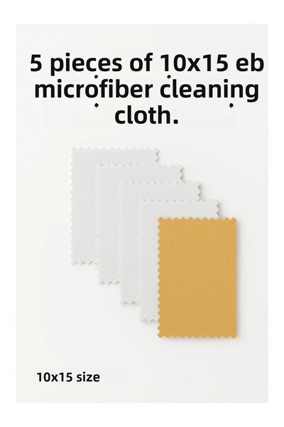 LookBuyTake 5 bucăți cârpă de curățare din microfibră maro 10X15 cm |   Telev...