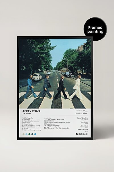 House Gorgeous Pictură cu poster Spotify cu designul albumului Beatles Abbey ...