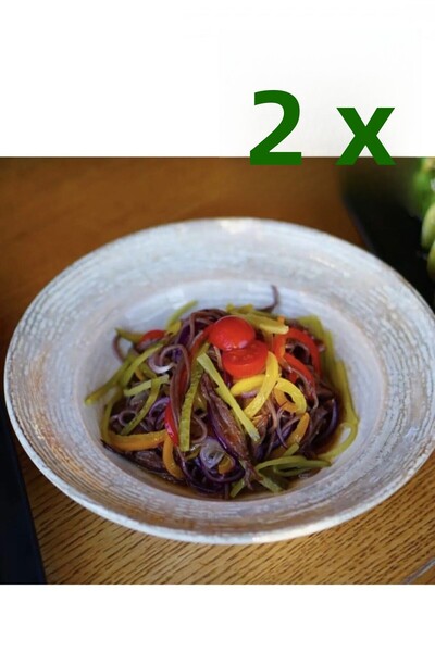 Bonna Porselen سلسلة باتيرا - 2 طبق سلطة 27 سم، Ptr Grm 27 Ck