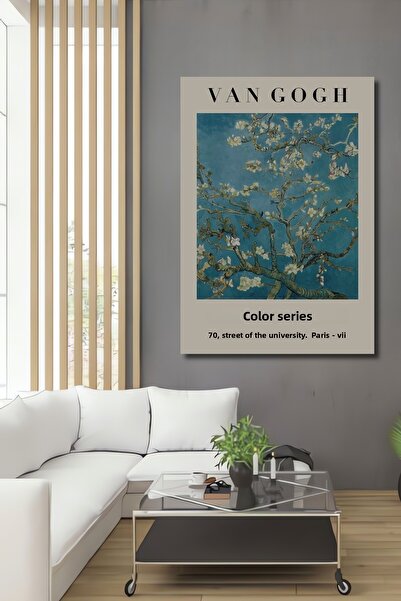 Teona Ahşap Tablou decorativ din lemn dreptunghiular Seria de culori Van Gogh