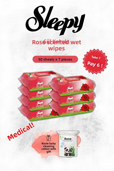 Sleepy Rose Scented Baby Wipes Buy 7 Get 6 with Rosie Gift
