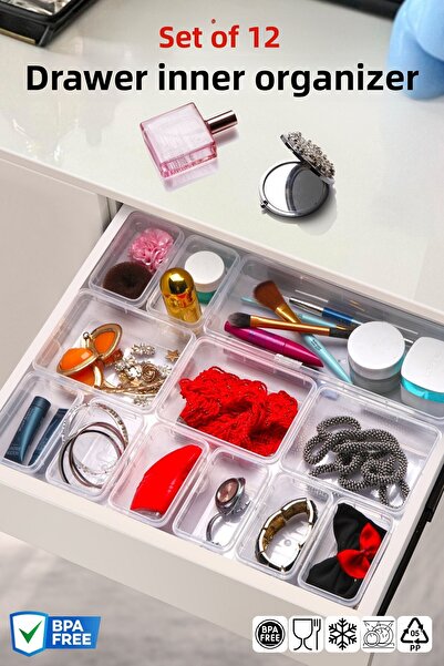 Nandy Home Set of 12 Organizers for Drawers Freshbox - Multi-Purpose Organizer Set