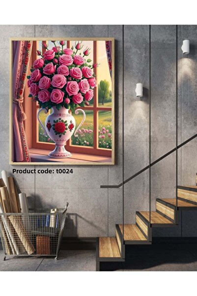Dialands Mozaik Pink Elegance 54X30Cm T0024 Dialands Diamond Mosaic Painting