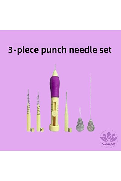 LİLYHOBBYLAND Punch Embroidery Starter Kit – All Materials Included-Vibrant