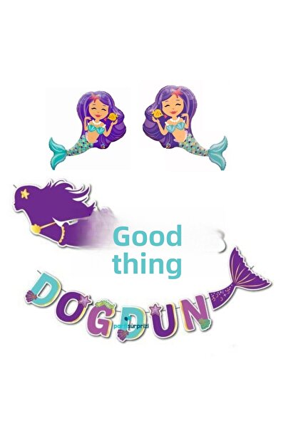 parti sürprizi Set de baloane Mini Shap Mermaid La mulți ani