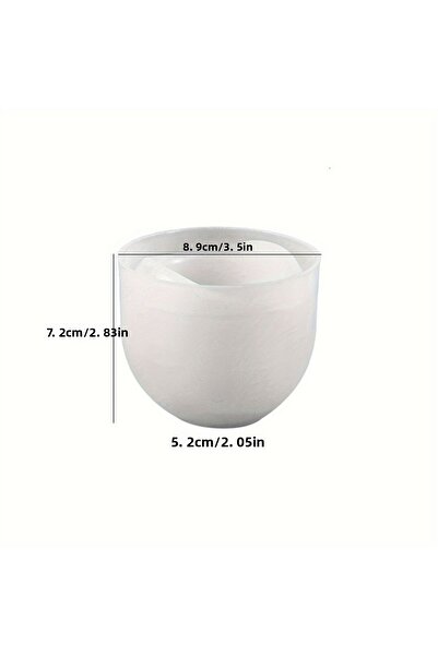 Choice قالب قطعة واحدة من قالب جرة شموع خرسانية منحنية من السيليكون - حامل شم...