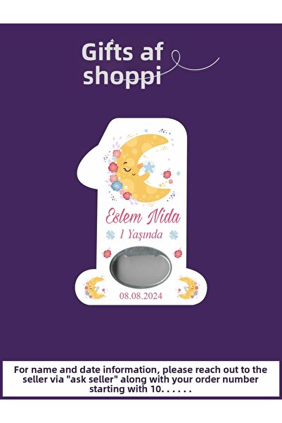 giftshoppi Ay Concept 1 Number Opener Newborn Birthday Magnet Gifts 10 Pieces