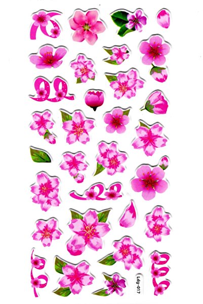 Limmy Autocolant cu model de flori roz Caiet și autocolant pentru planificato...