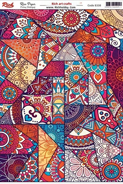 Rich Brass Decopage Paper - Code: 8338