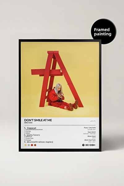 House Gorgeous Billie Eilish Don't Smile At Me Album Design Poster Spotify Tablo