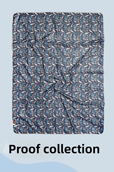 HAMUR Proof Liquid Proof 140X140 cm Baby Kids Play Event Activity Nutrition Cover Galaxy