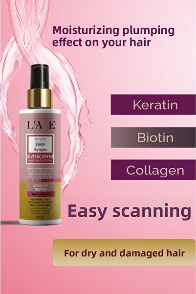 Professional Laxe İstanbul بلسم سائل بالكيراتين والبيوتين والكولاجين 200 مل