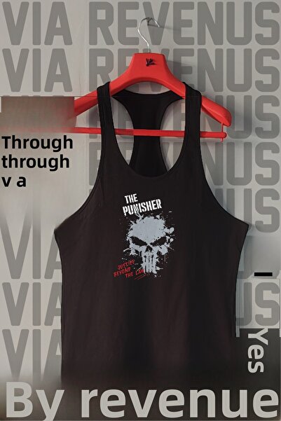 Vordevia Το Punisher Printed Tank Top Sports Singlet