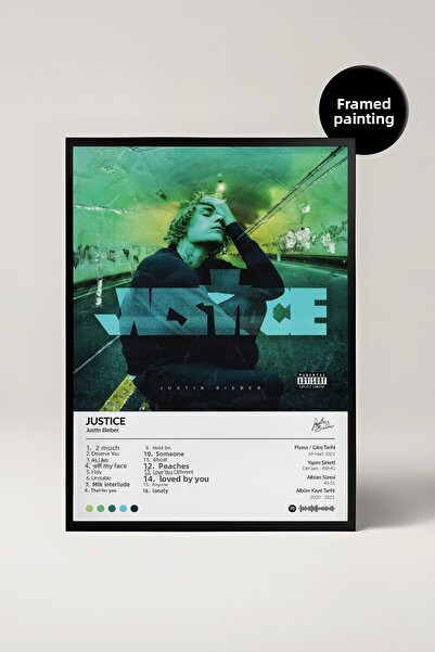 House Gorgeous Pictură cu poster Spotify cu designul albumului Justin Bieber ...