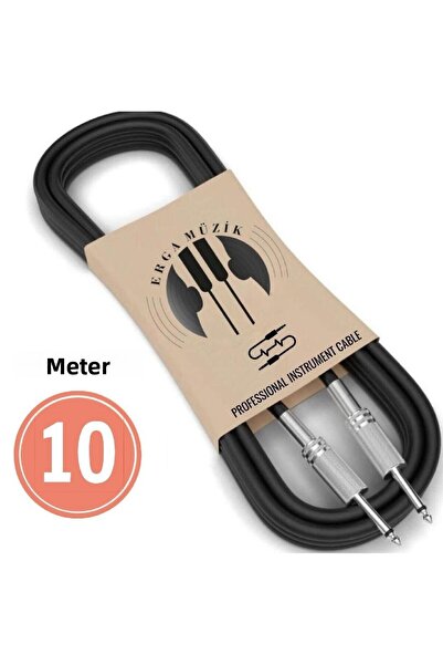 Erga Müzik Cablu jack pentru chitară 10M/32,8ft - Cablu jack compatibil cu am...