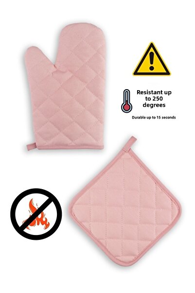 sevilya قفاز فرن مقاوم للحريق ومقبض فرن (1 قفاز 1 مقبض)