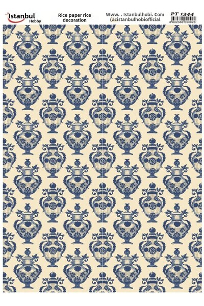 İstanbul Hobi Brass Decopage Paper 30X42Cm Pt-1344 Ethnic Patterns