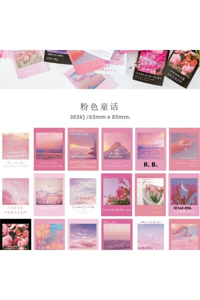 İthal W3-Fırsat produs 30 de bucăți autocolante peisaj - Culoare: violet