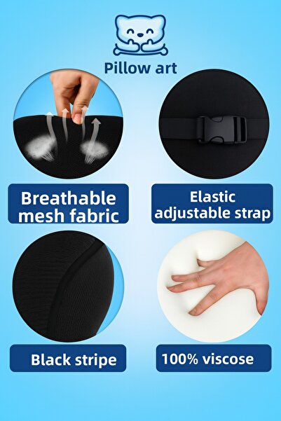 PİLLOWART Ergonomic Office Chair Cushion Set |   Waist, Neck and Lumbar Support Set of 3