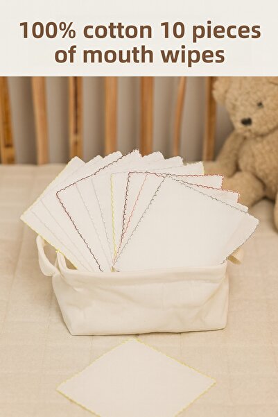 Pico Baby Cotton 10 Pack Baby Girl Mouth Wipes 20X20