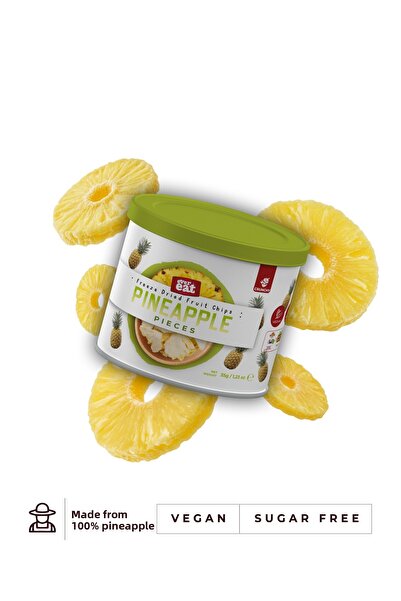 EverEat أناناس مقرمش مجفف بالتجميد في علبة معدنية