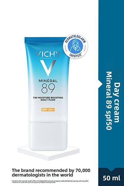 Vichy سائل يومي مرطب ومعزز للرطوبة لمدة 72 ساعة مع حماية من الشمس SPF50+ من م...