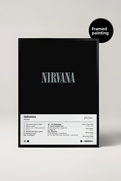 House Gorgeous Nirvana Nirvana Album Designat ca pictură poster Spotify
