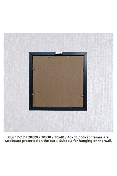 AS TİCARET 40X50 Frame (Without Poster) - Black