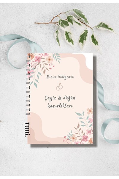 BULUT DİJİTAL Dowry Notebook-Dowry List-Henna-Wedding Planner Notebook
