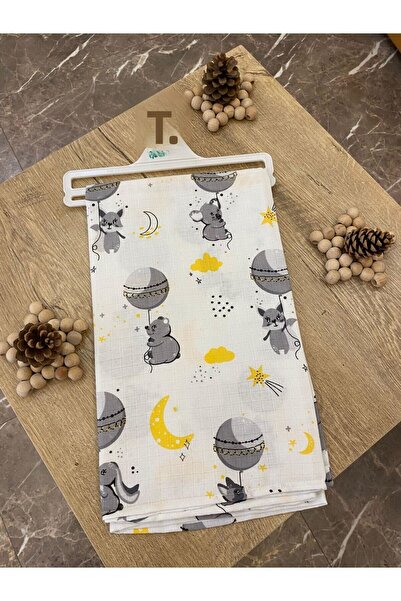 Anne&Bebek Multi-Purpose Muslin Cover, 100x80, Newborn, Muslin Baby Blanket, ...