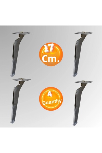 CAN METAL 17 CM TABLA DE METAL PENTRU PICIOR DE MOBILĂ AYAK KOLTUK AYAĞI MOBI...