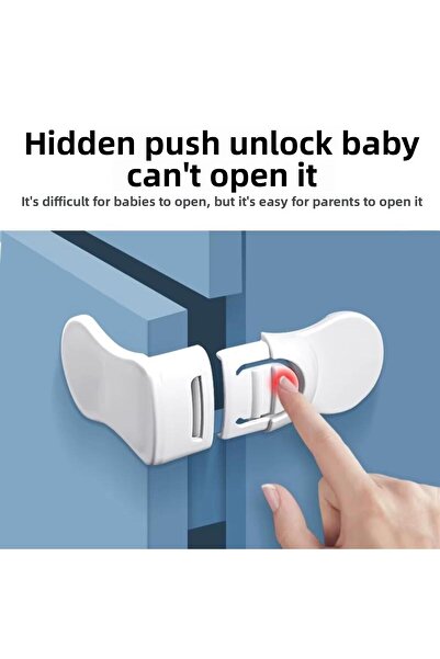 jetfast 4 Pcs Door Handle Child Protector Door, Balcony and Bedroom Security Lock Safety