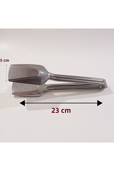 EMPA A V M ملقط تقديم وملقط سلطة من الفولاذ المقاوم للصدأ