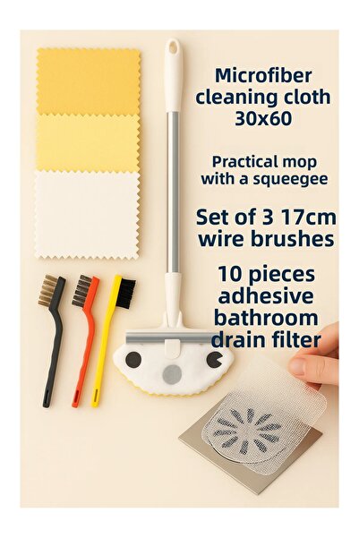 LookBuyTake LOOKBOX - 1 set de curățare |   Pânză din microfibră + mop + peri...