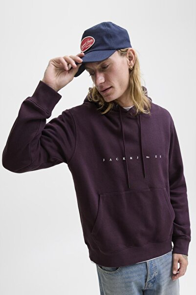 Jack & Jones Men's Embossed Printed Hooded Sweatshirt - Star