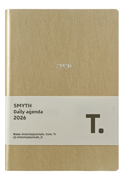 Victoria's Journals Smyth 2026 Ημερολόγιο Α5 (14x21cm) Ευέλικτο εξώφυλλο Ivory 80 γρ.