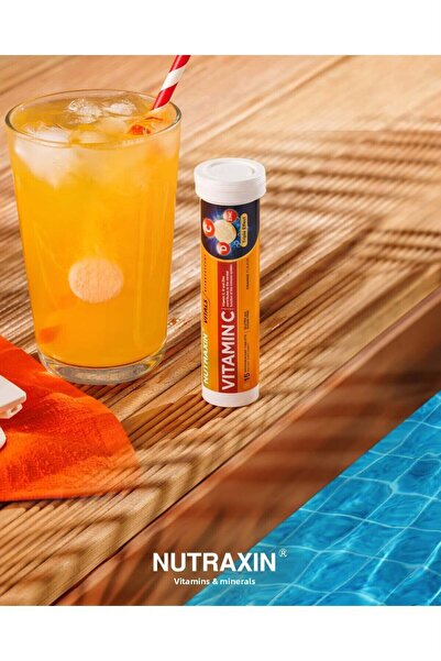 Nutraxin Effervescent - Vitamin C-D-Zinc 15 Tablets 3 Pieces