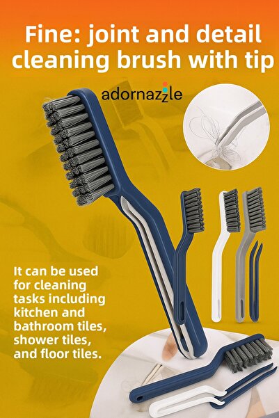 adornazzle Multi-Functional Cleaning Brush, Bathroom, Balcony Brush, Brush for Cleaning between Tiles
