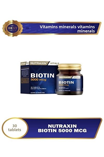 Nutraxin البيوتين 5000 ماك جرام 30 قرص