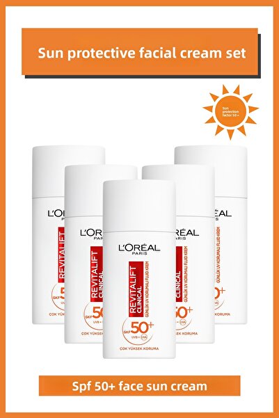 L'Oreal Paris 5-Pack Revitalift Clinical Vitamin C Facial Sunscreen 50+ Spf