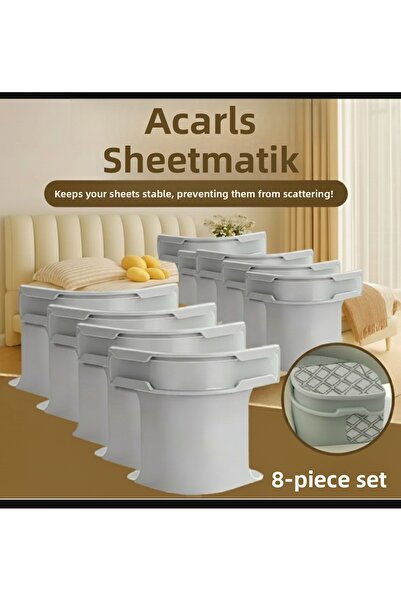 Acarlar Ticaret 8 قطع من منظم الملاءات وقفل الملاءات غير المرئي