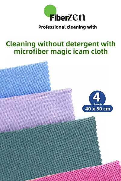 FiberZen قماش تنظيف الزجاج من الألياف الدقيقة لإزالة البقع |   قماش زجاج لاكو...