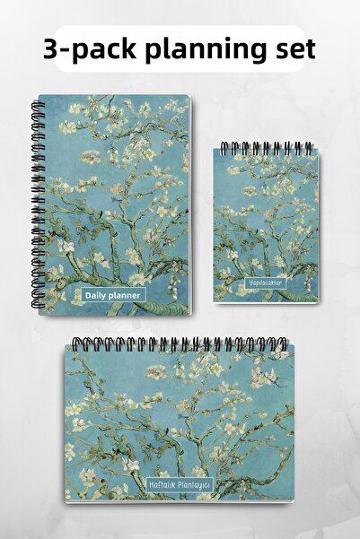 Eldesen Tasarım Advantageous Mega Pack / 20 Pieces / Notebook, Calendar, Bookmark, Pen, 3-Piece Planning Set